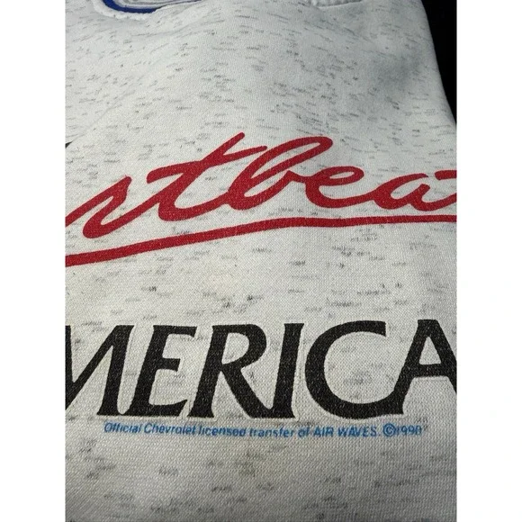 Vintage 1990 Chevrolet Heartbeat Of America Sweatshirt Size Large Swingster
